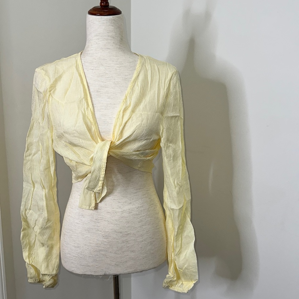 Sheer beach tie front cover up